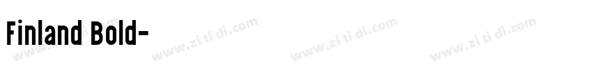 Finland Bold字体转换